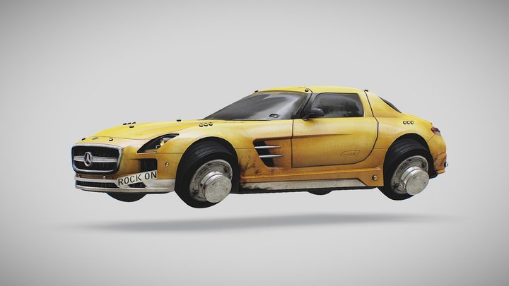 (FREE) Merc Hovercar 3D Model